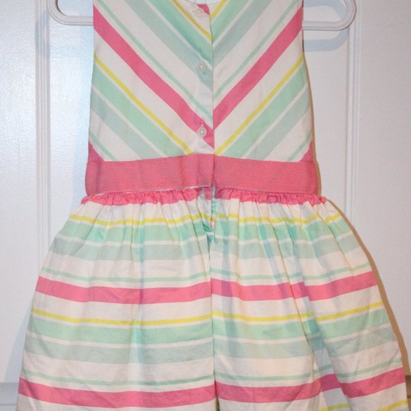 2/$20 🏷 Carters Striped Spring Dress Size 3 - Picture 2 of 3